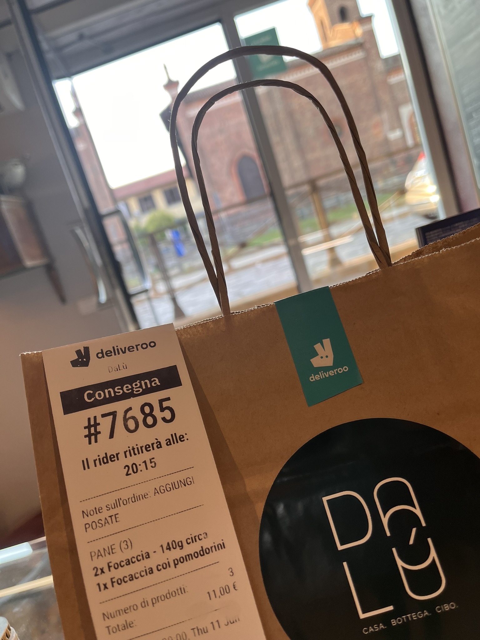 Consegna a domicilio Deliveroo